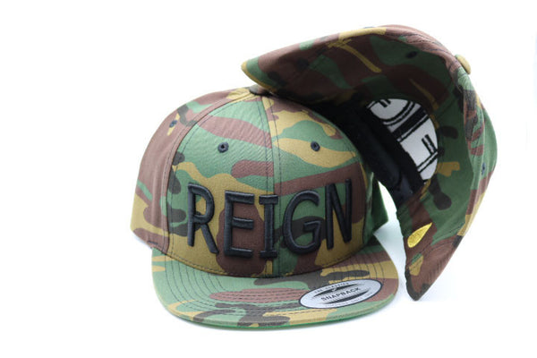 "REIGN" Camo Snapback